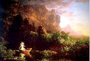 Thomas Cole The Voyage of Life Childhood oil painting on canvas